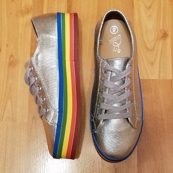 art class Shoes Art Class Rainbow Platform Tennis Shoes